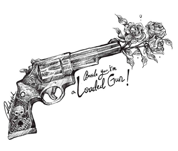 Пистолет раскраска