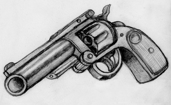 Пистолет раскраска