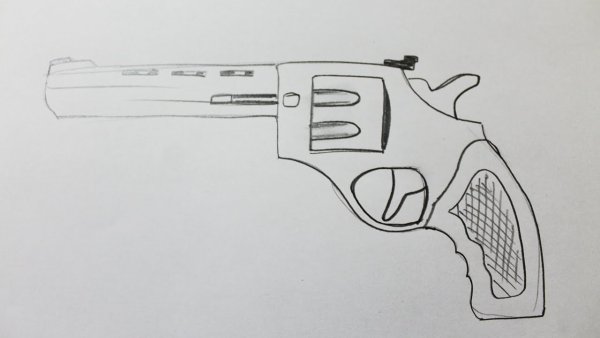 Револьвер 500 Magnum Size drawing