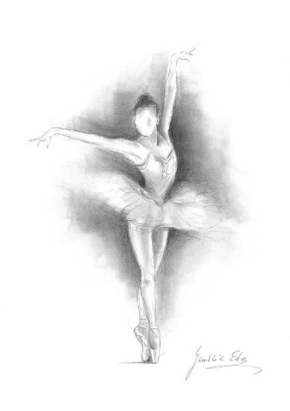 Танцовщица карандашом