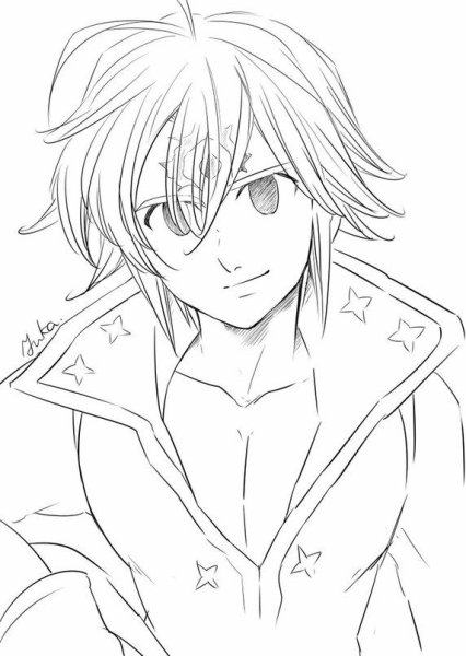 Семь смертных грехов раскраска Мелиодас