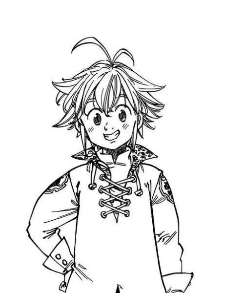 7 Смертных грехов Мелиодас карандашом