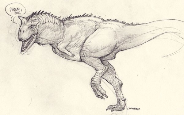 Динозавр набросок