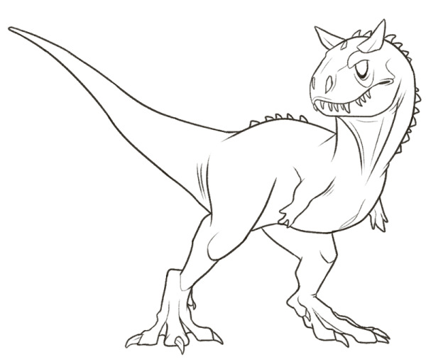 Карнотавр динозавр раскраска