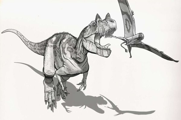 Раскраски парк Юрского периода Спинозавр