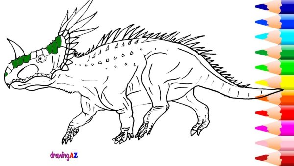 Мир Юрского периода 2 раскраски Карнотавр
