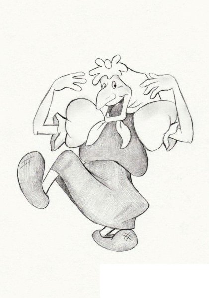 Рисунок баба Ежки