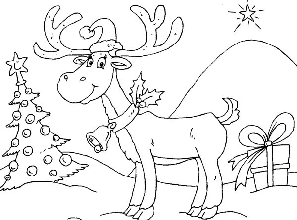 Дед Мороз раскраска