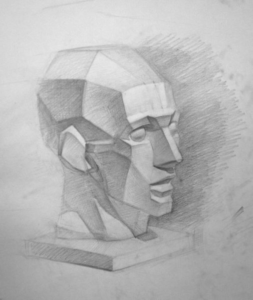 Аполлон Бельведерский голова гипс