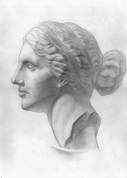 Афродита голова гипсовая МАРХИ