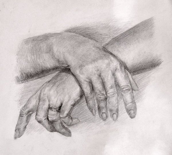 Руки карандашом