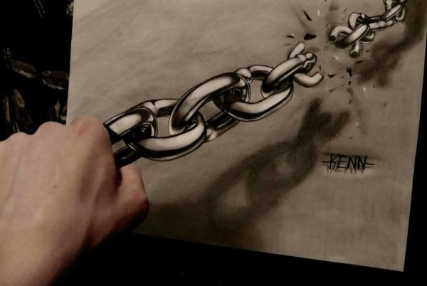 Цепь тату эскиз