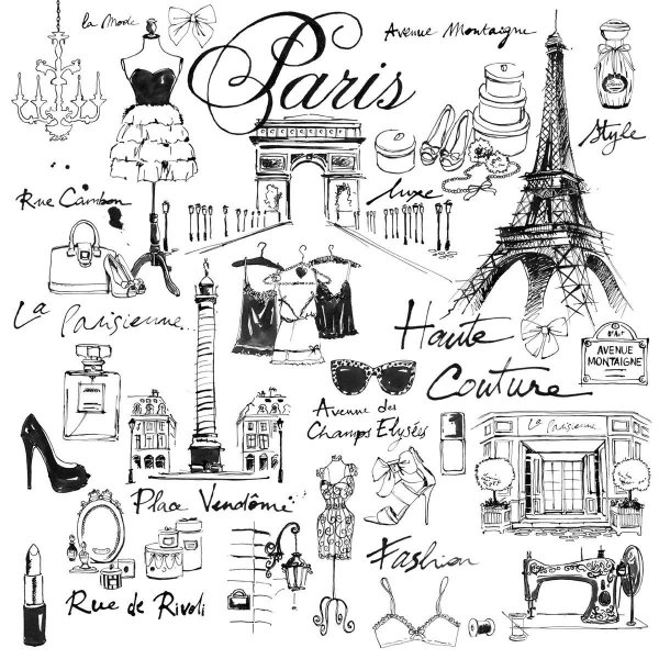 Достопримечательности Франции раскраска для детей