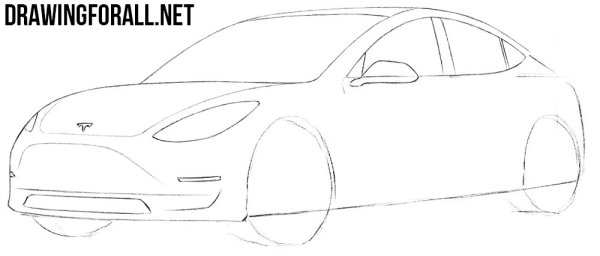Рисунок Тесла модель x