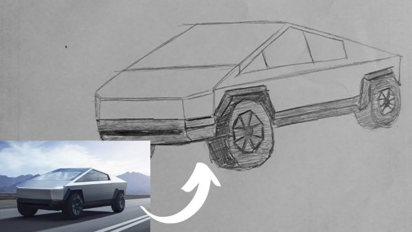 Рисунок Теслы сбоку