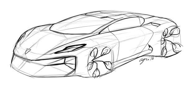 Эскиз автомобиля