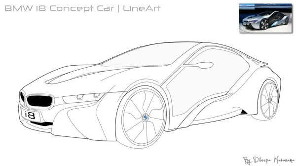 Макларен п1 раскраска