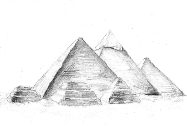 Пирамида Хеопса Египет разукрашки