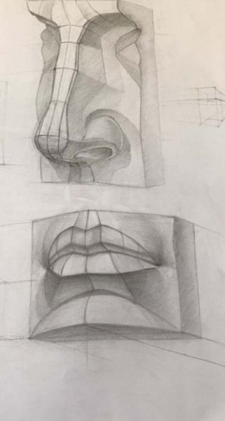 Обрубовка носа Давида