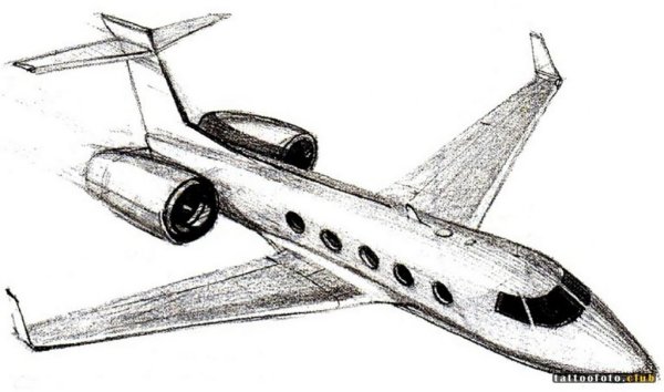 Самолёт для срисовки