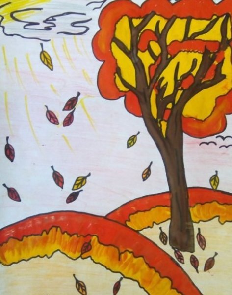 Листопад рисунок