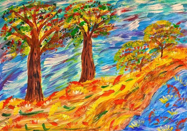 Листопад рисунок