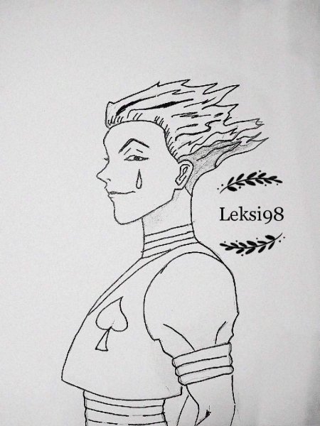 Хисока рисунок для срисовки