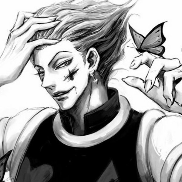 Хисока Морроу черно белый