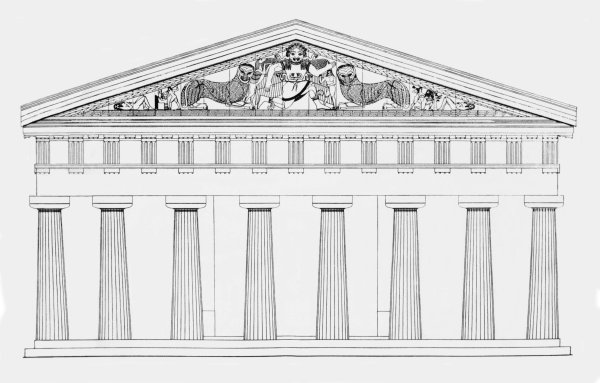 Акрополь Афины Греция вектор