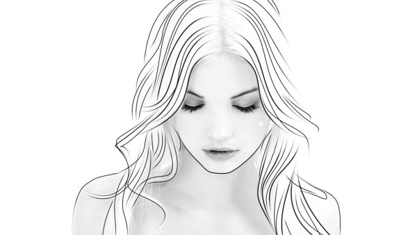 Нарисовать лицо девушки