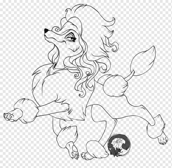 Пудель раскраска