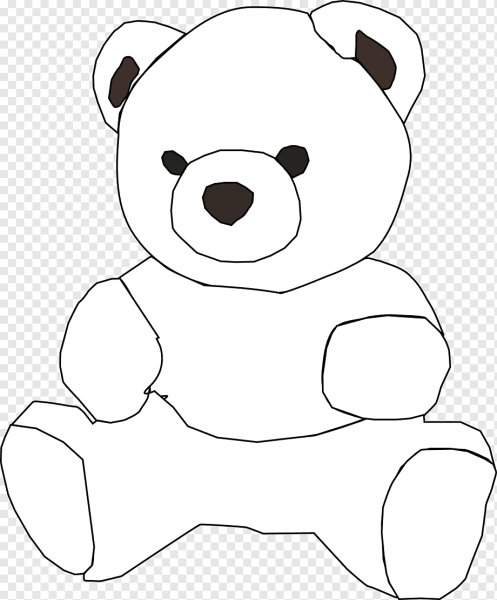 Игрушка мишка черно белый