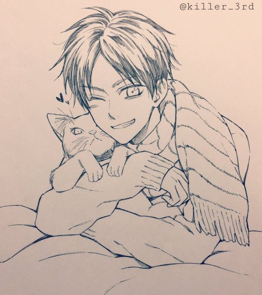 Леви атака титанов для срисовки