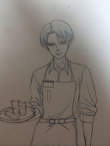 Леви Аккерман срисовка легкие