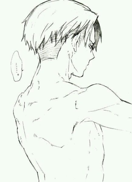 Капитан Леви черно белый