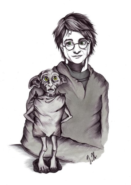 Гарри Поттер Добби рисунок