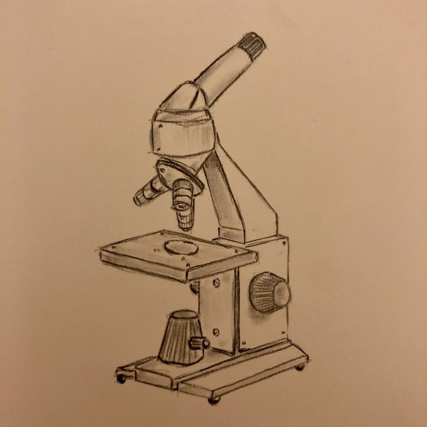 Световой микроскоп карандашом