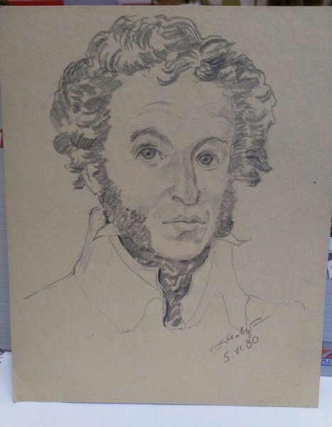 Пушкин Александр Сергеевич портрет рисунок