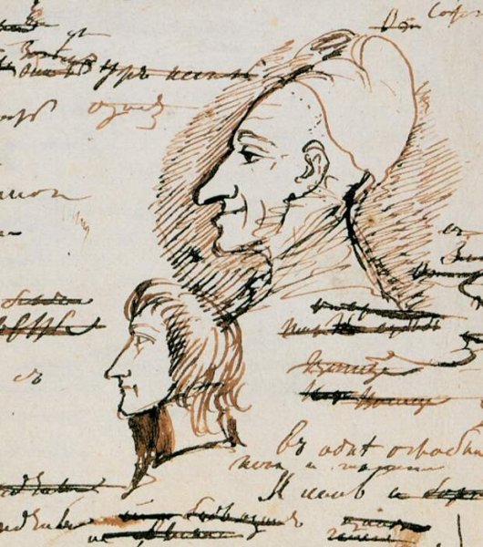 Пушкин легкий портрет