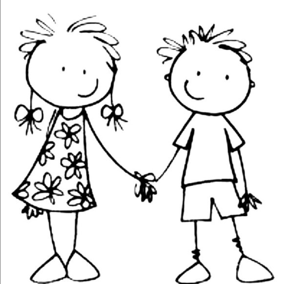 Схематичные рисунки человечков для детей