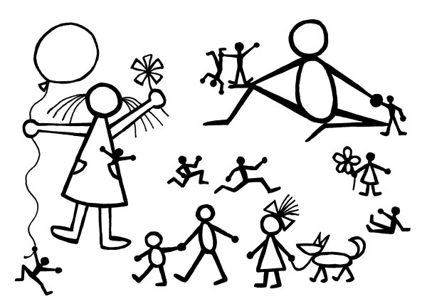 Поэтапное рисование девочки для детей