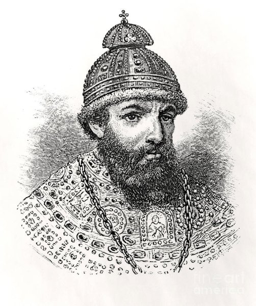 Скетч портрет Иван Грозный