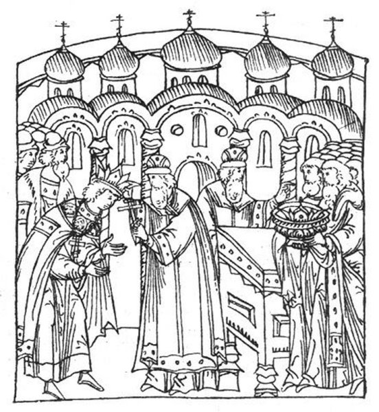 Портрет Ивана Грозного черно белый