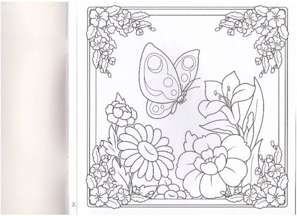 Мамин платок раскраска