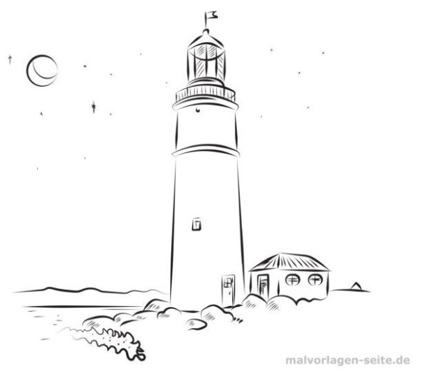 Александрийский Маяк раскраска для детей