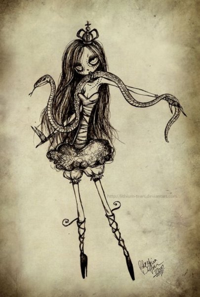 Готика стиль рисования