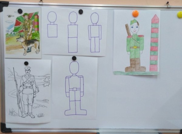 «Солдат на посту» (Комарова т. с, с.83)