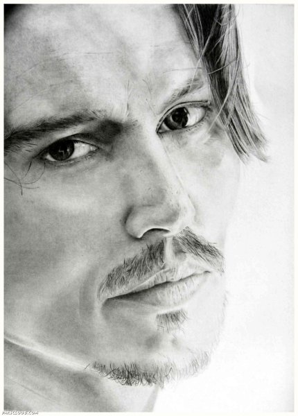 Скетч портрет Джонни Депп