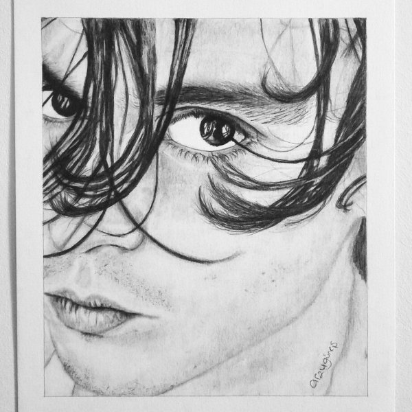 Джонни Депп рисунок