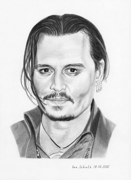 Джонни Депп пираты портрет